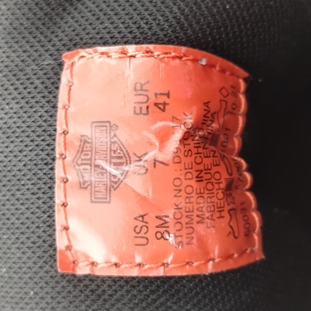 HARLEY DAVIDSON Men's Dixon Moto Black Sneaker Riding Motorcycle Boots - Picture 8 of 11